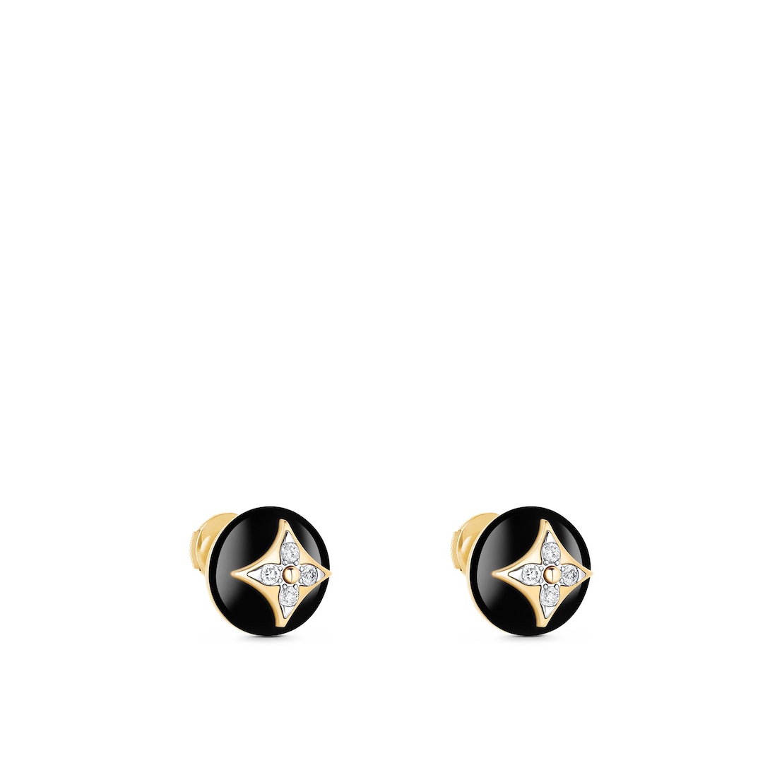 Louis vuitton fast on sale flower stud earrings